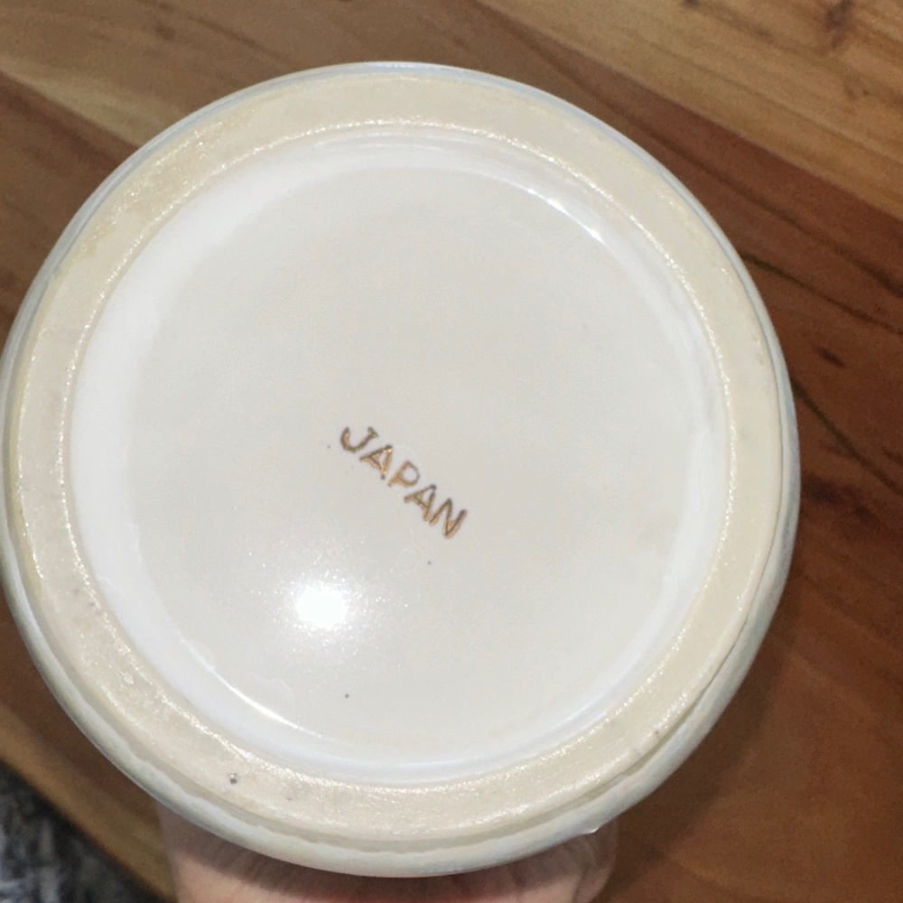 Vintage Japanese Courting Print Lustreware Vase - Picture 4 of 7